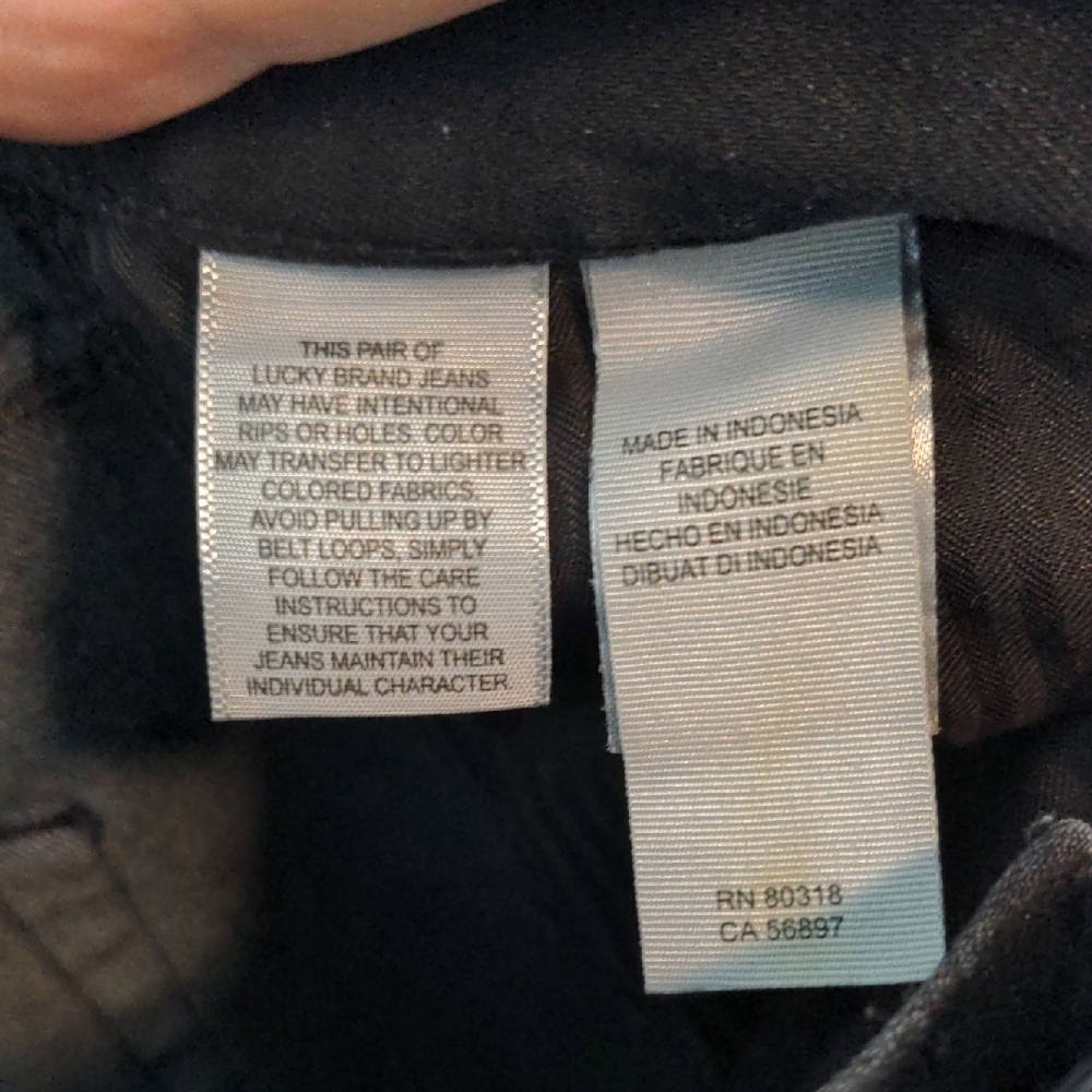 Lucky Brand Black Slim Jeans Versatile Fit - Picture 8 of 10